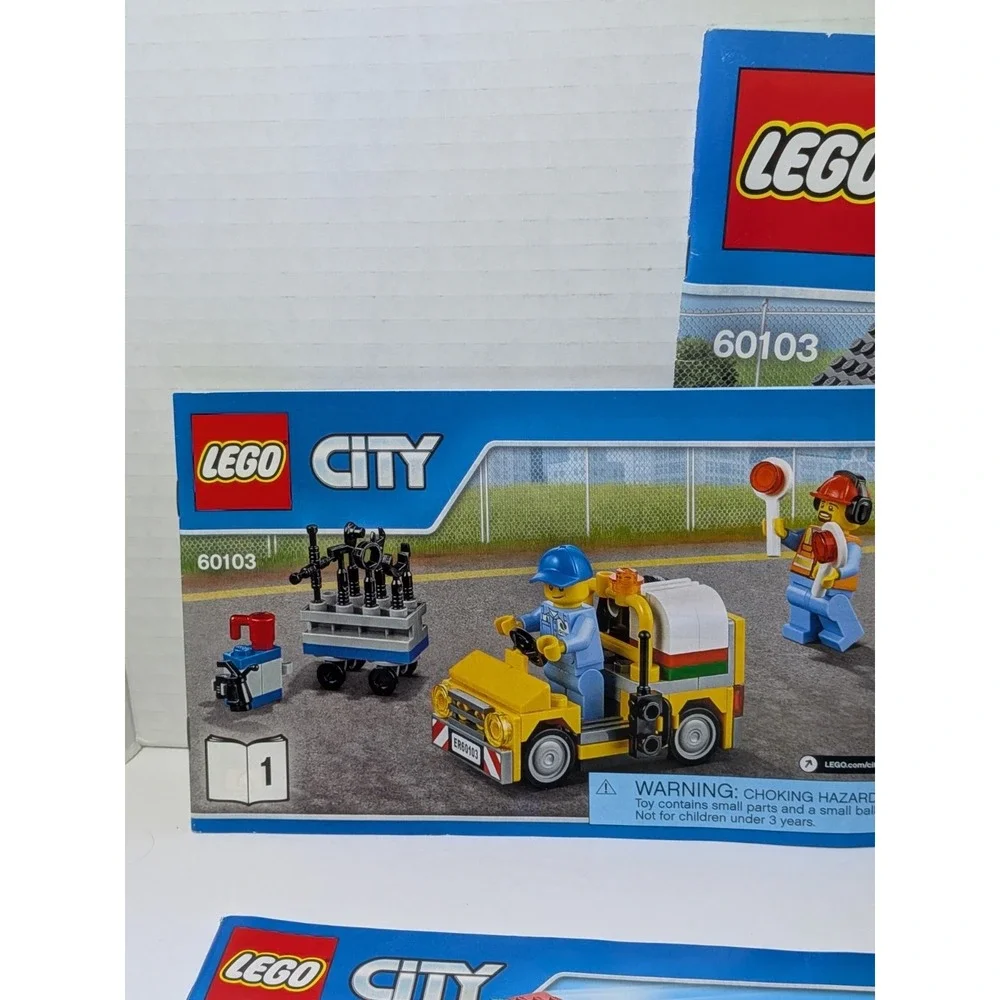 LEGO CITY: Airport Air Show (60103) Manuals Only 1-5 Fast Shipping